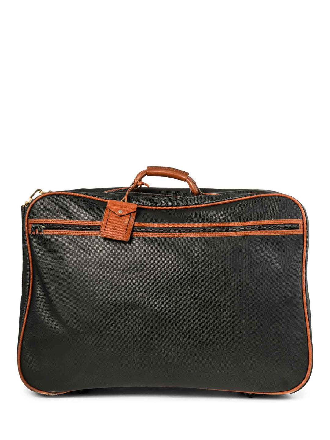 Bottega veneta Leather Soft Luggage Suitcase Black Brown