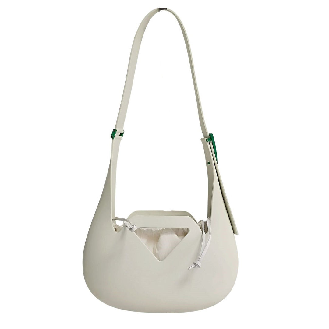 Bottega veneta Bottega veneta Bottega veneta Small Punch Rubber bag in white rubber