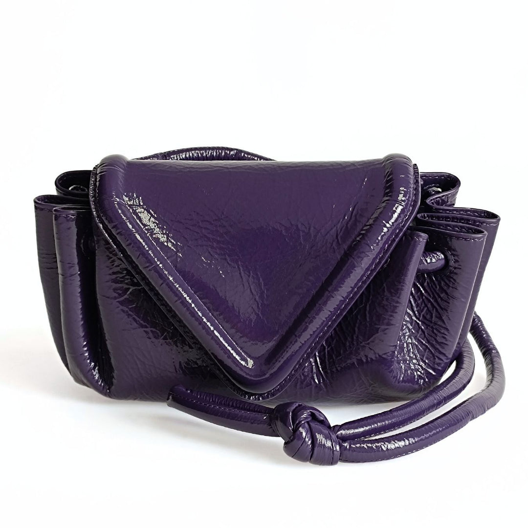Bottega veneta Bottega veneta Bottega veneta Becco shoulder bag in purple textured leather