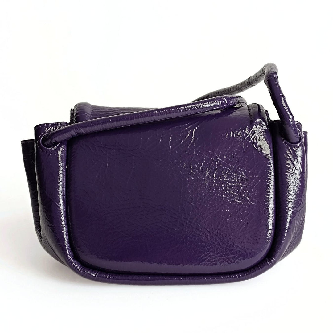 Bottega veneta Bottega veneta Bottega veneta Becco shoulder bag in purple textured leather