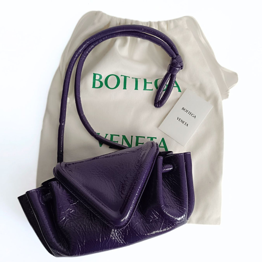 Bottega veneta Bottega veneta Bottega veneta Becco shoulder bag in purple textured leather