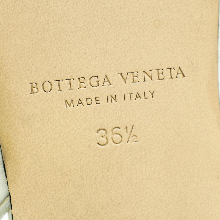 Bottega Veneta Cream Spiral Flat Sandals 36.5