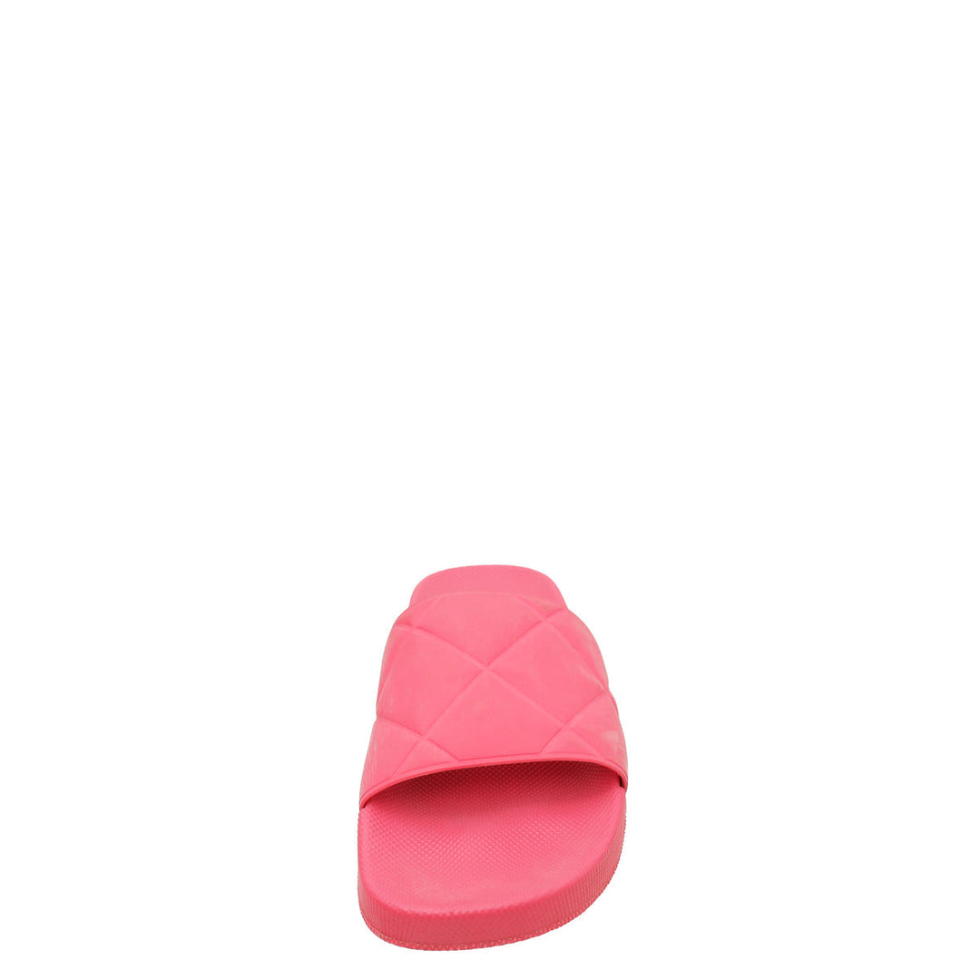 Bottega Veneta Pink Rubber Slider Sandal 36