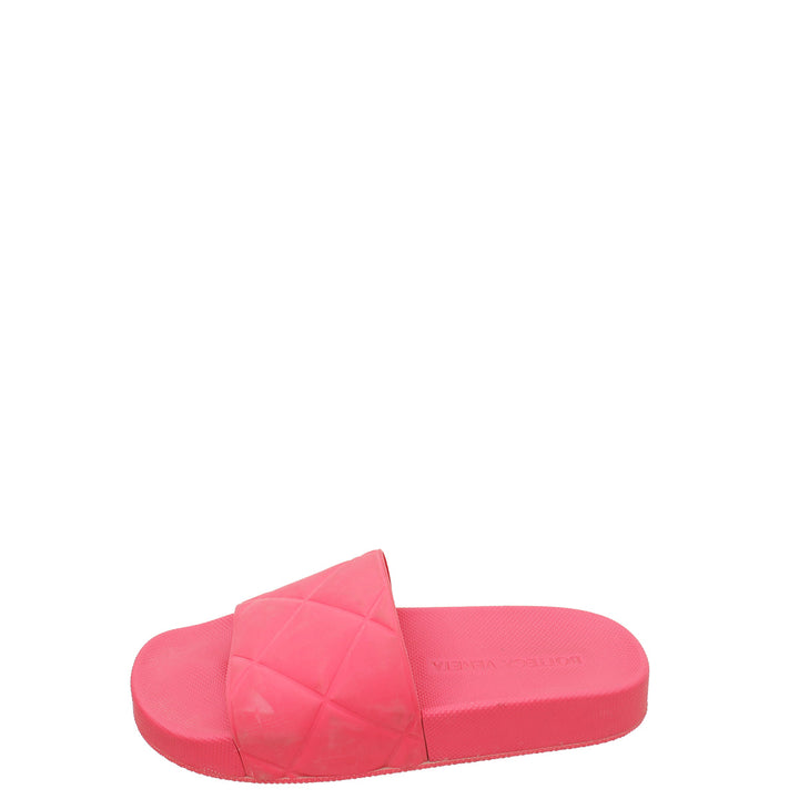 Bottega Veneta Pink Rubber Slider Sandal 36