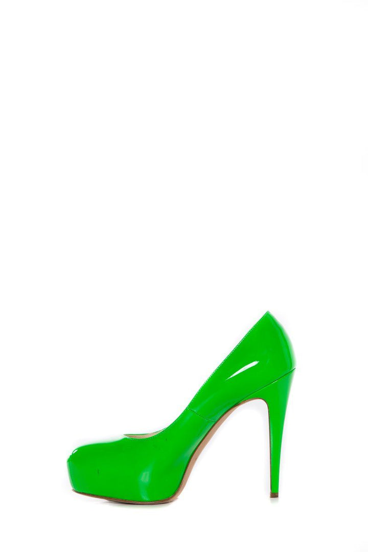Brian Atwood Green Platform Heels SZ 38.5 Sale