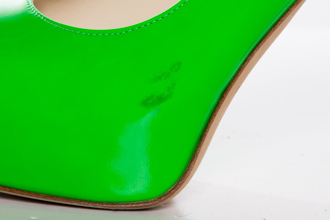Brian Atwood Green Platform Heels SZ 38.5 Sale