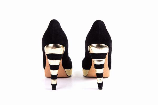 Brian Atwood Striped Heel Pumps Sale