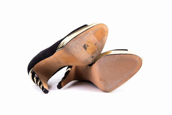 Brian Atwood Striped Heel Pumps Sale