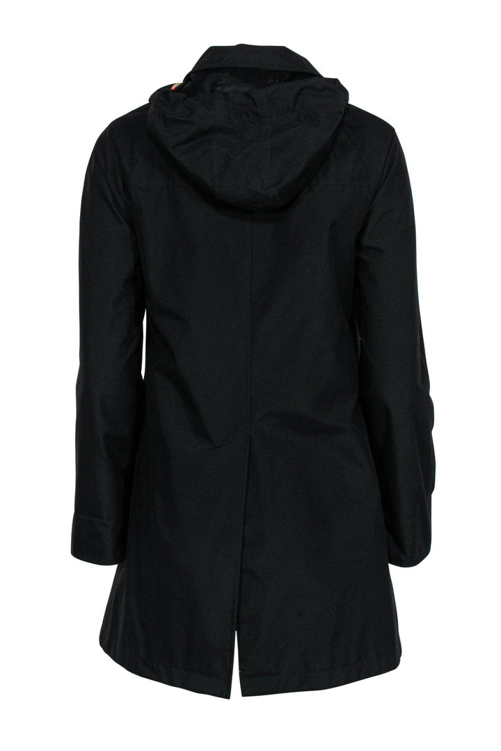 Burberry Brit - Black Zip-Up Hooded Jacket w/ Removable Lining Sz 2P