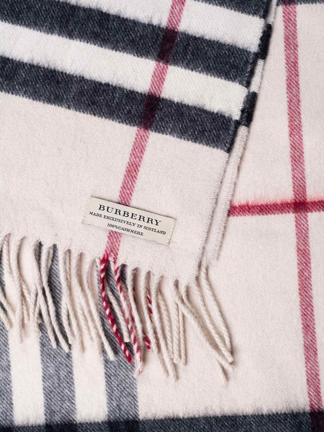 Burberry Cashmere Nova Check Scarf Beige
