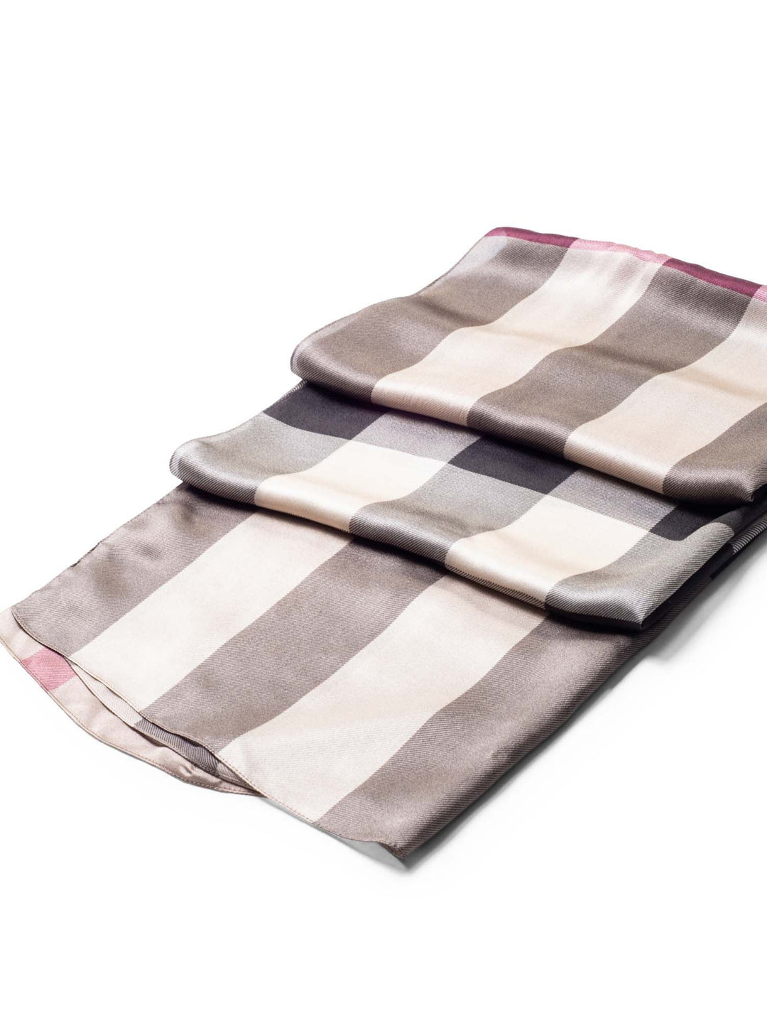 Burberry Check Silk Scarf Multicolor