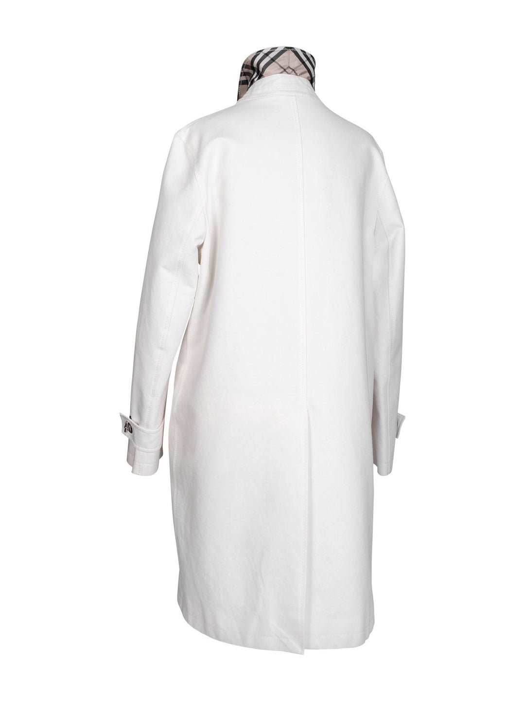 Burberry Cotton Gabardine Raincoat White