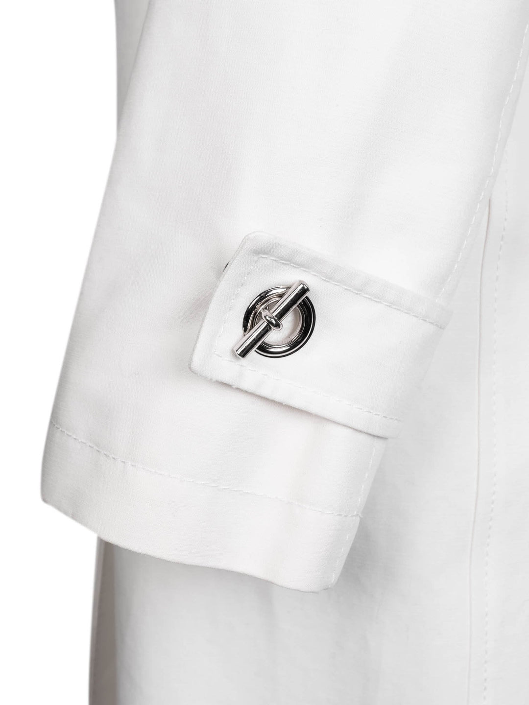 Burberry Cotton Gabardine Raincoat White