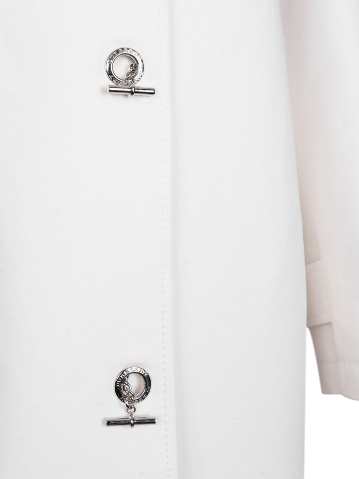 Burberry Cotton Gabardine Raincoat White