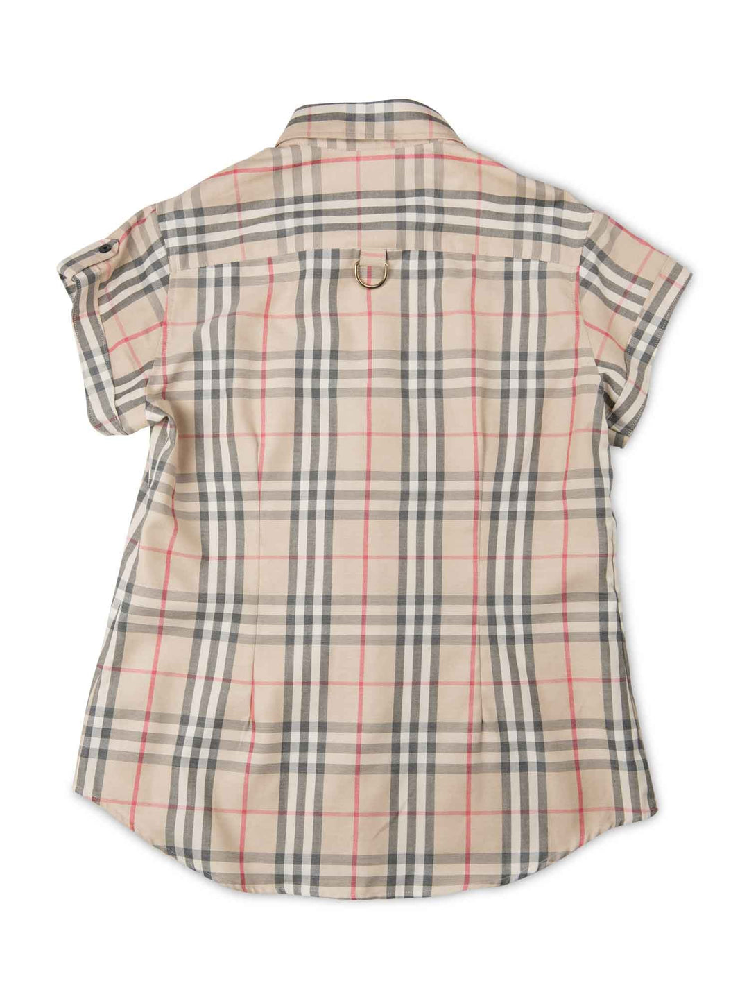 Burberry Cotton Logo Nova Check Button Up Shirt Beige