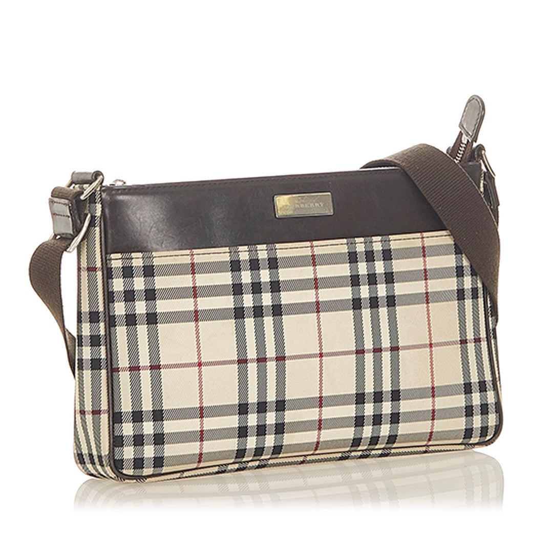 Burberry House Check Canvas Crossbody Bag (SHG-19240)