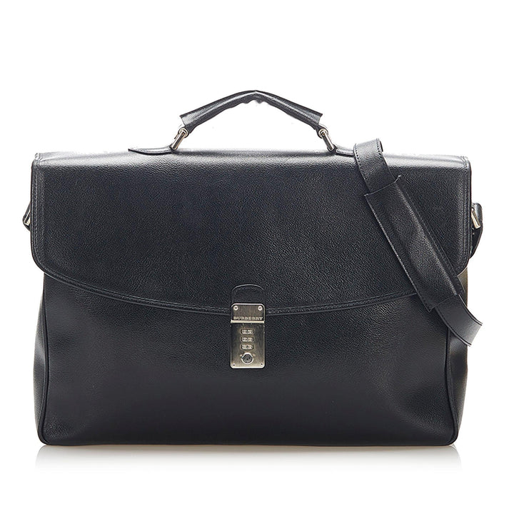 Burberry Leather Business Bag (SHG-16483)