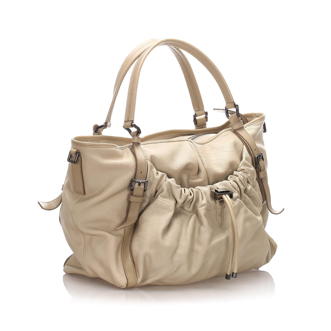 Burberry Leather Satchel (SHG-12186)