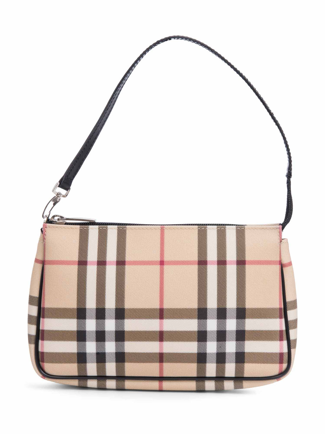 Burberry Logo House Check Pochette Beige Black