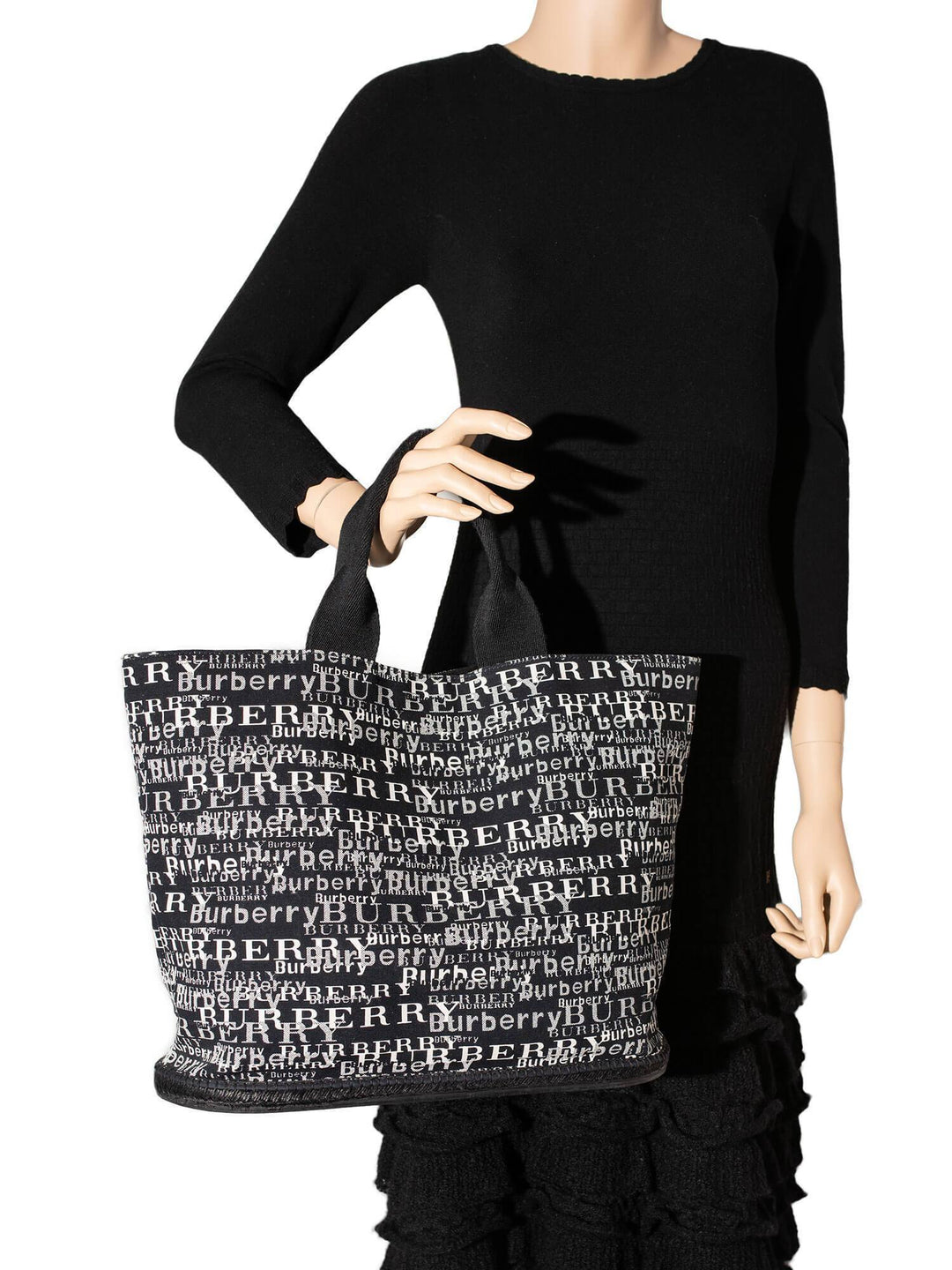 Burberry Logo Large Shopper Bag Black