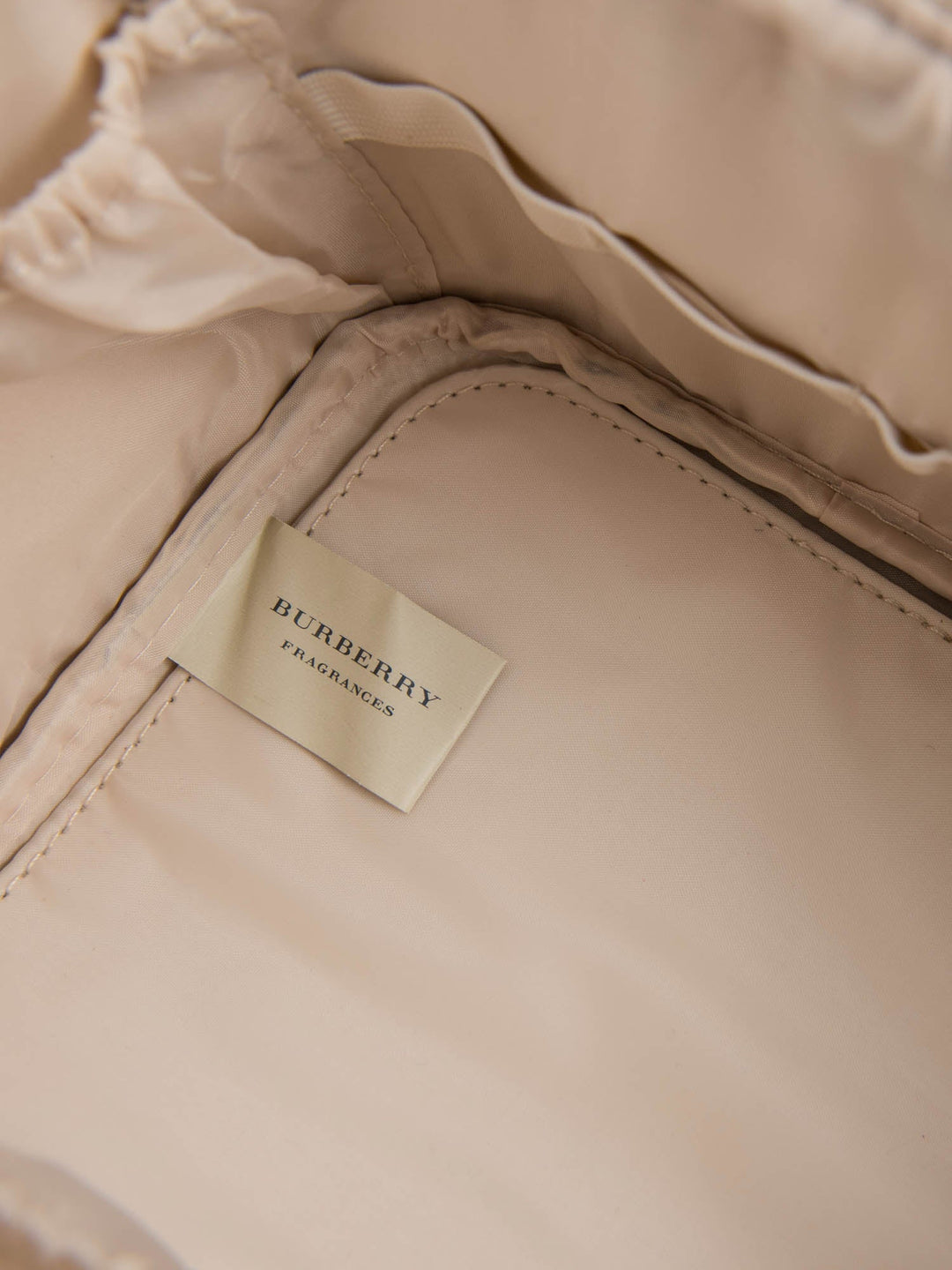 Burberry Logo Nova Check Canvas Globe Trotter Bag Beige
