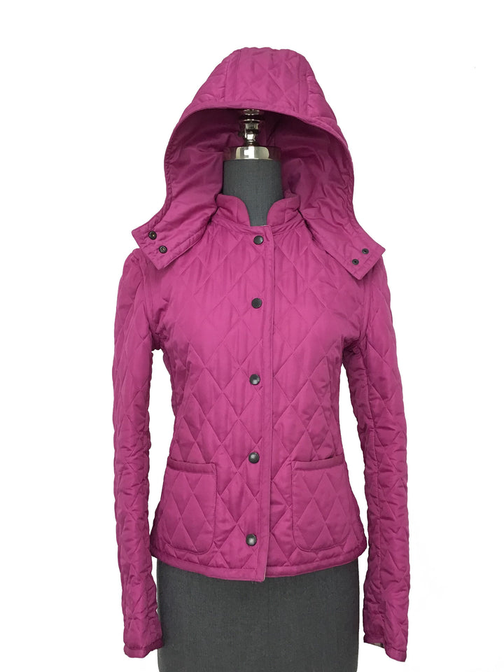 Burberry London Diamond Quilted Jacket wit Hood Size S