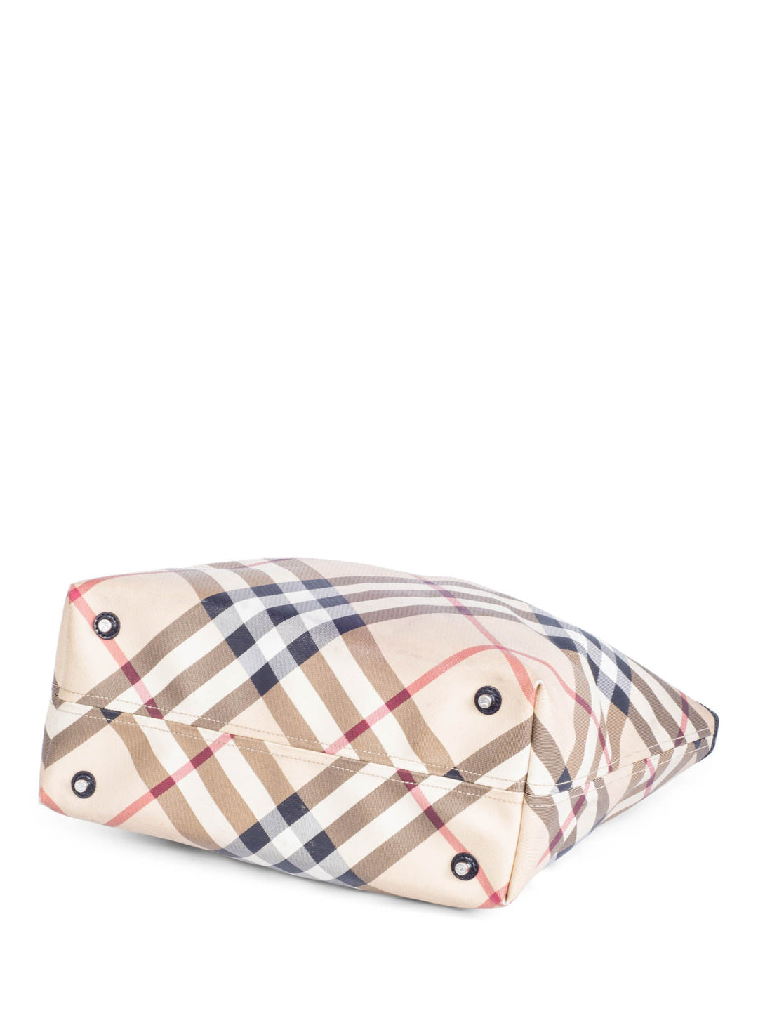 Burberry Nova Check Canvas Neverfull Tote Beige Black