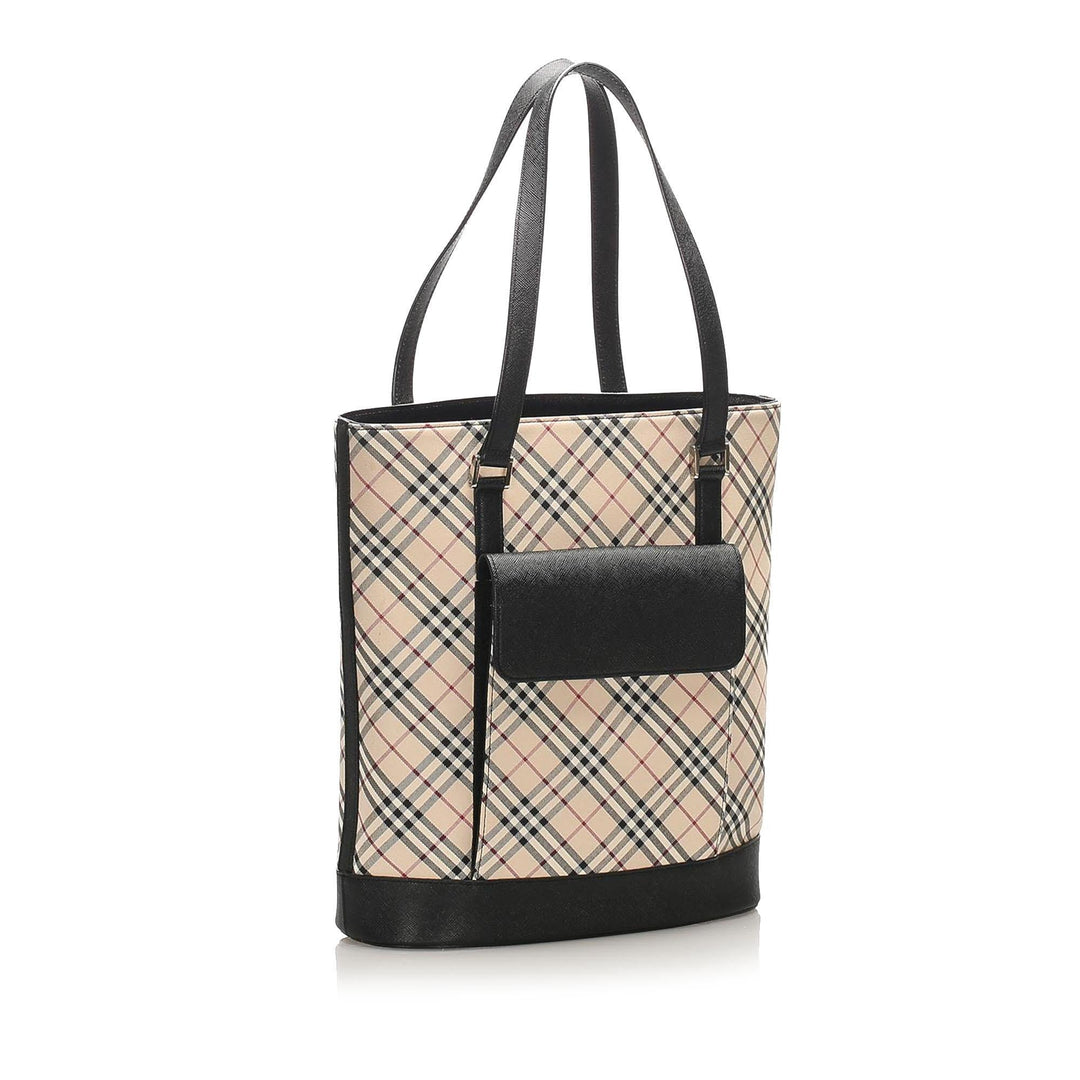 Burberry Nova Check Canvas Tote Bag (SHG-14225)