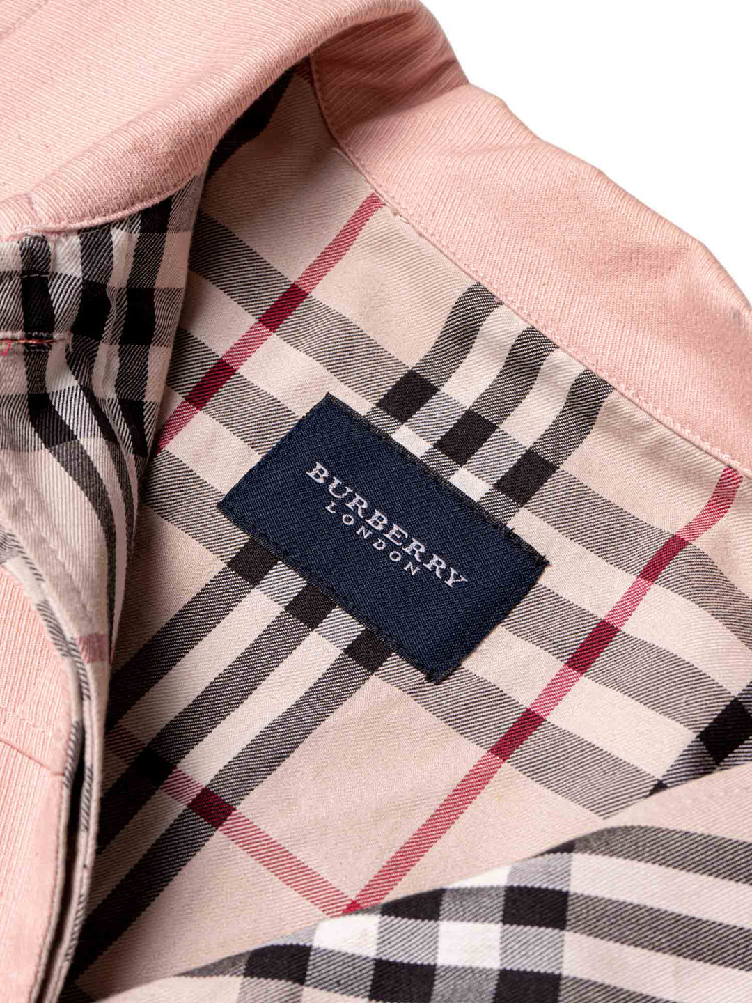 Burberry Nova Check Corduroy Jacket Pink