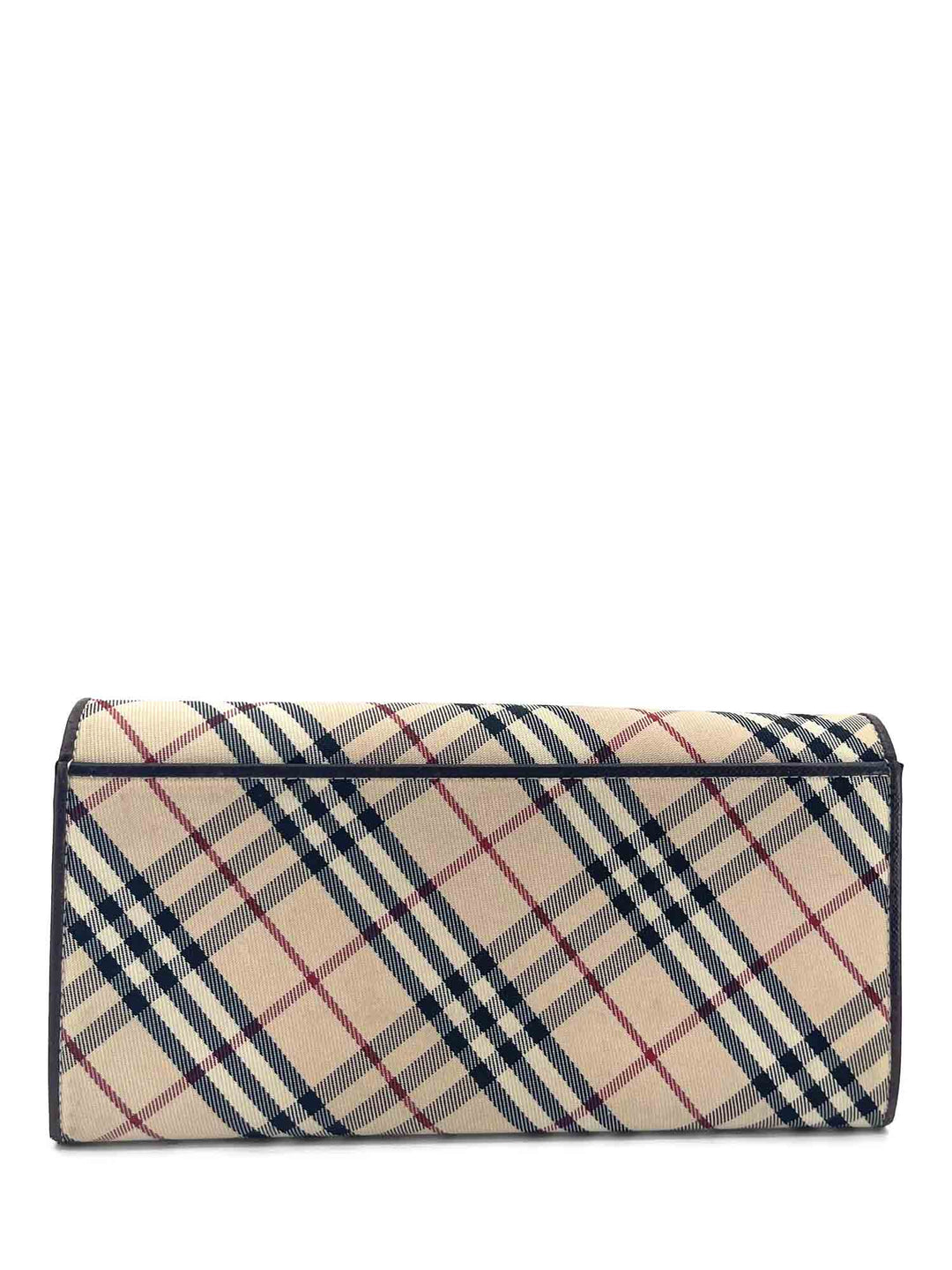 Burberry Nova Check Long Flap Wallet Beige Brown