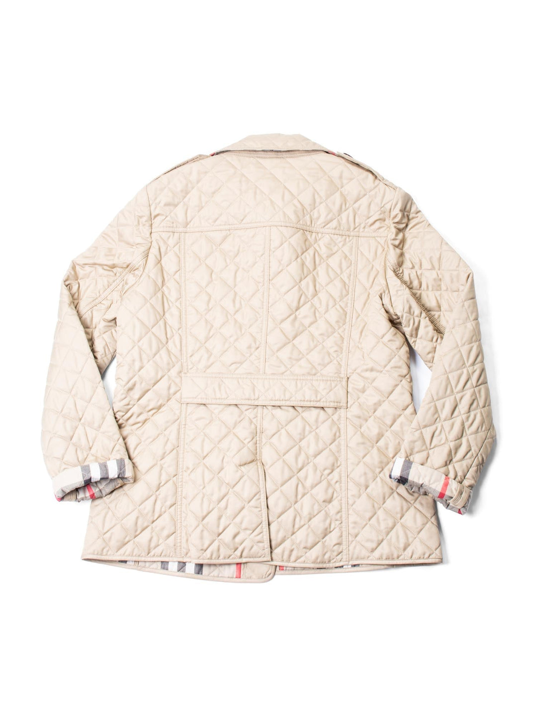 Burberry Nova Check Quilted Jacket Beige