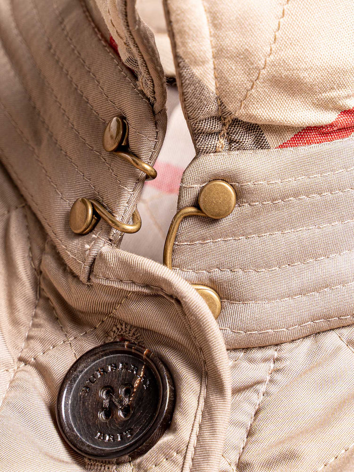 Burberry Nova Check Quilted Jacket Taupe