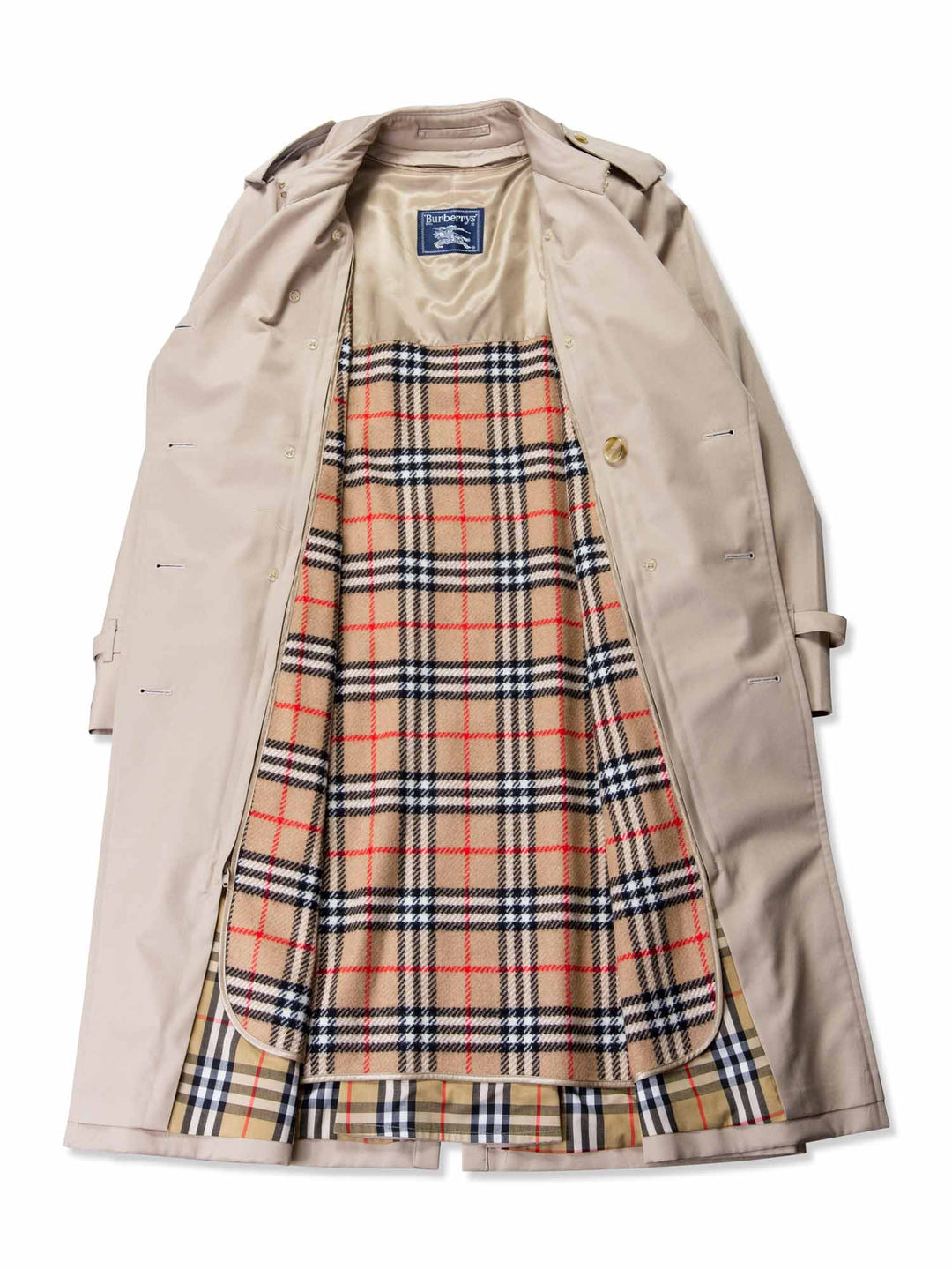 Burberry Nova Check Trench Coat Beige