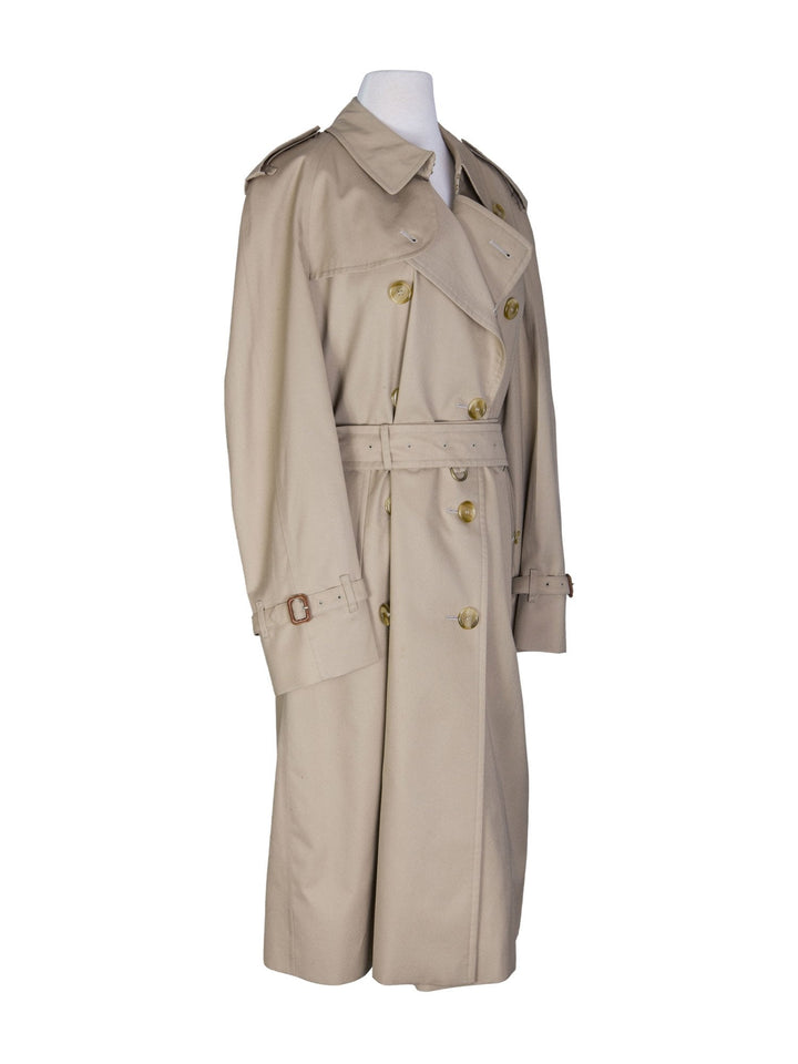 Burberry Nova Check Trench Coat Beige