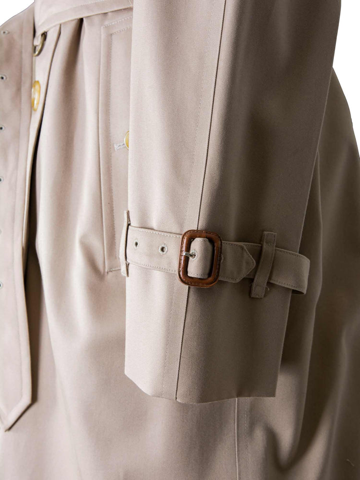 Burberry Nova Check Trench Coat Beige