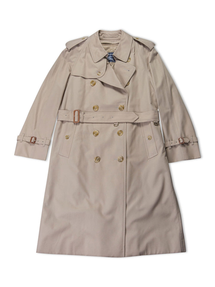 Burberry Nova Check Trench Coat Beige