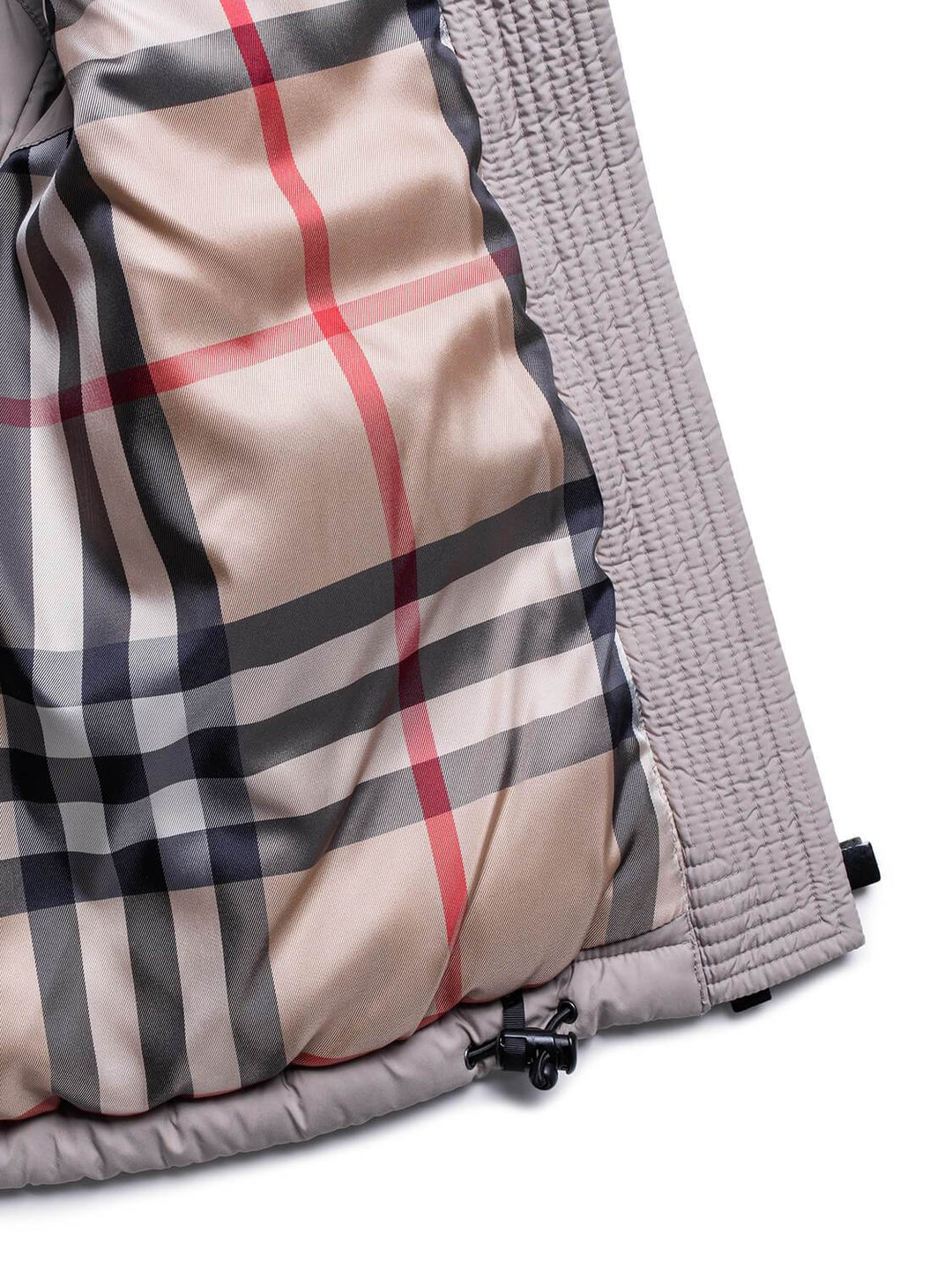 Burberry Quilted Down Novacheck Vest Taupe