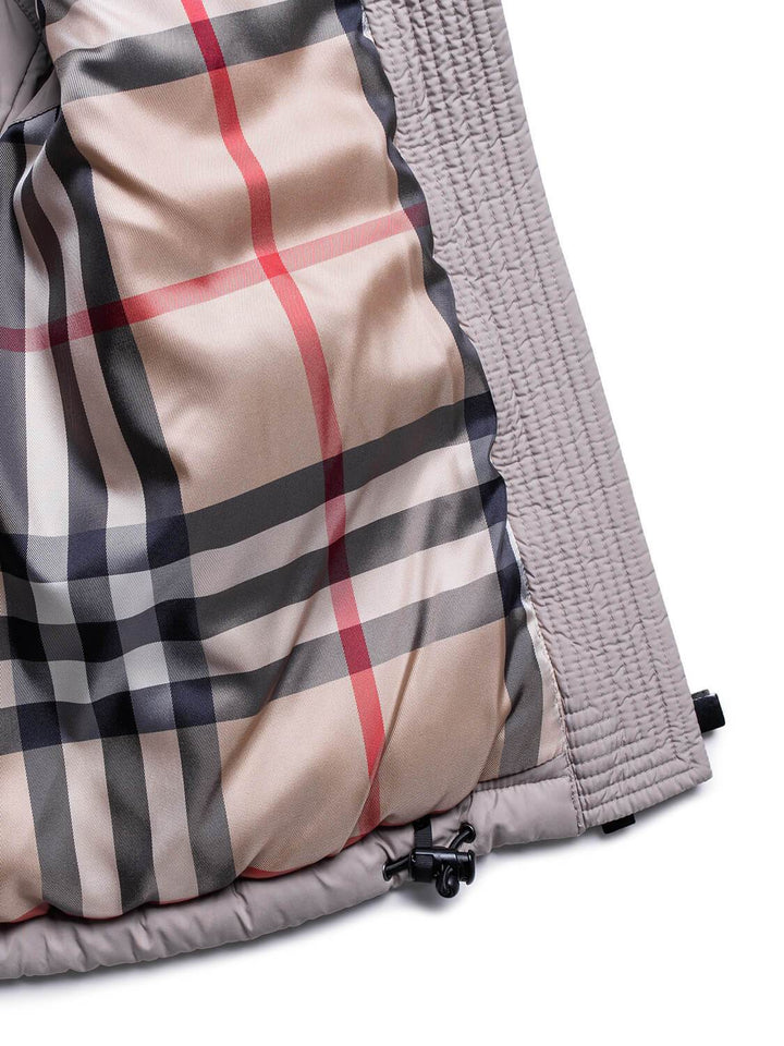 Burberry Quilted Down Novacheck Vest Taupe