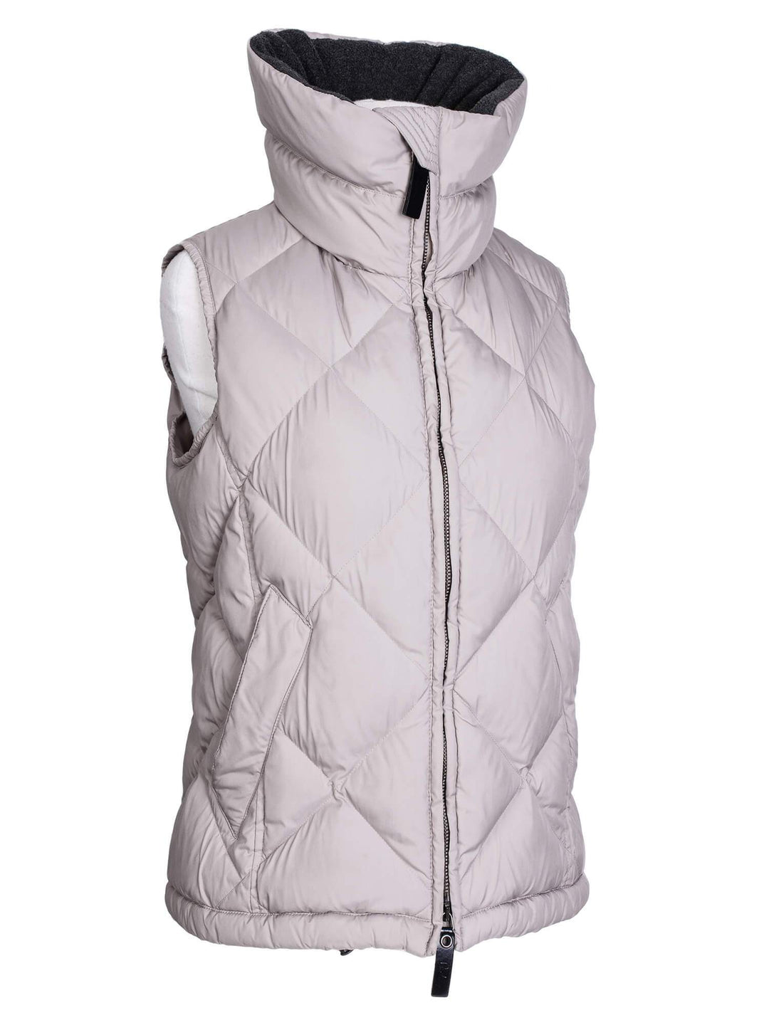 Burberry Quilted Down Novacheck Vest Taupe
