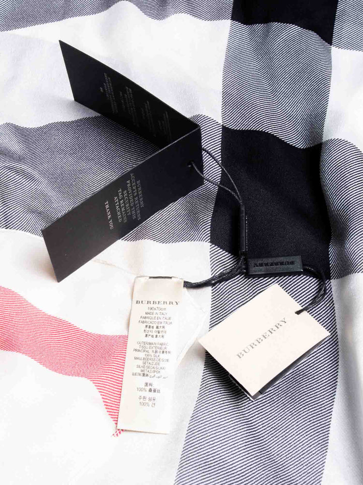 Burberry Silk Mega Check Scarf Multicolor