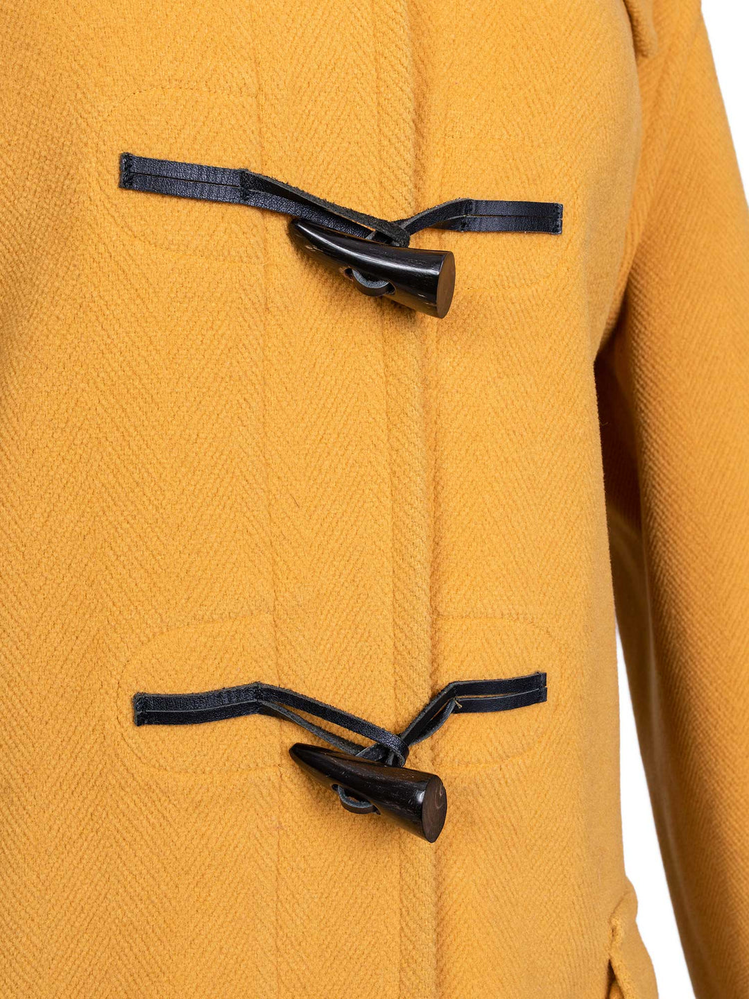 Burberry Wool Hooded Duffle Coat Yellow