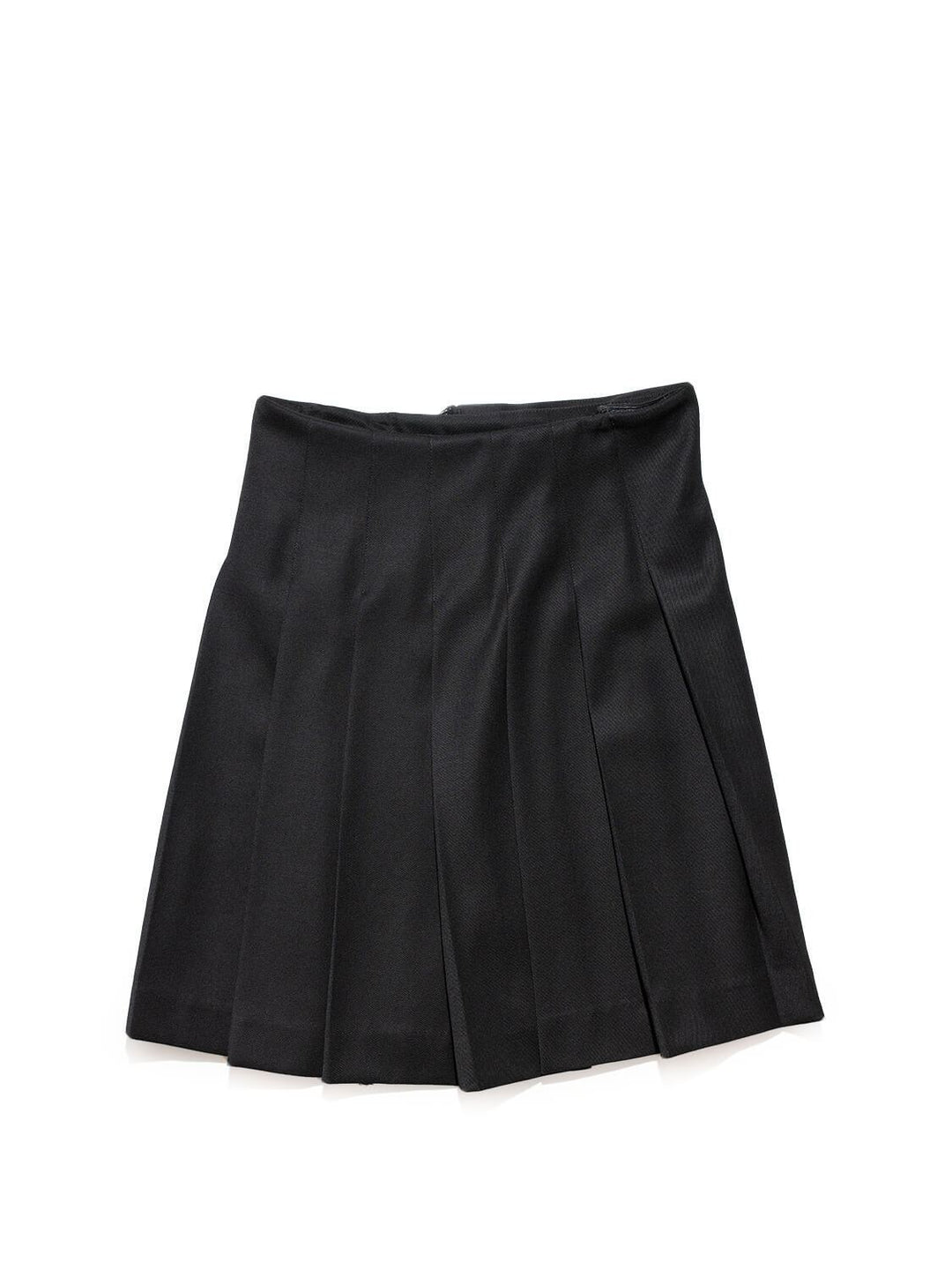 Burberry Wool Wrap Skirt Black