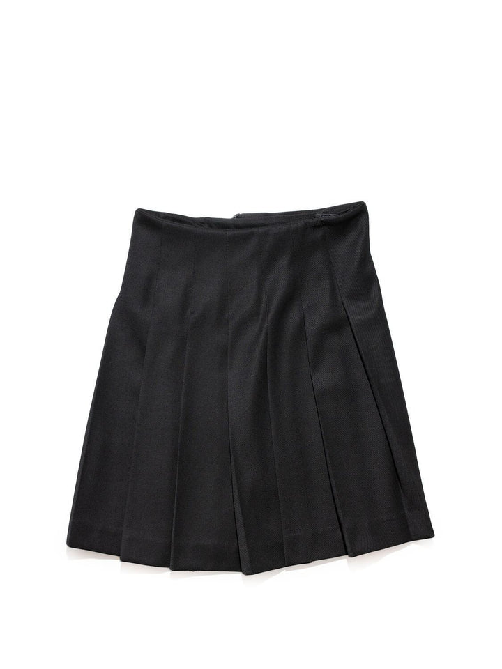 Burberry Wool Wrap Skirt Black