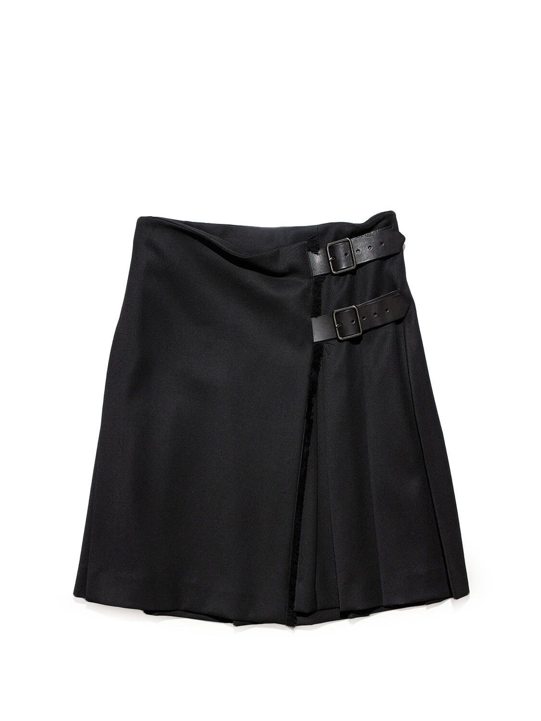 Burberry Wool Wrap Skirt Black