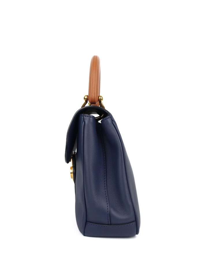 Burberry Blue Top Handle Bag