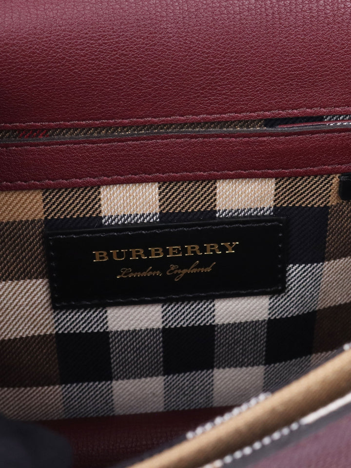 Burberry Burgundy Macken Crossbody Bag