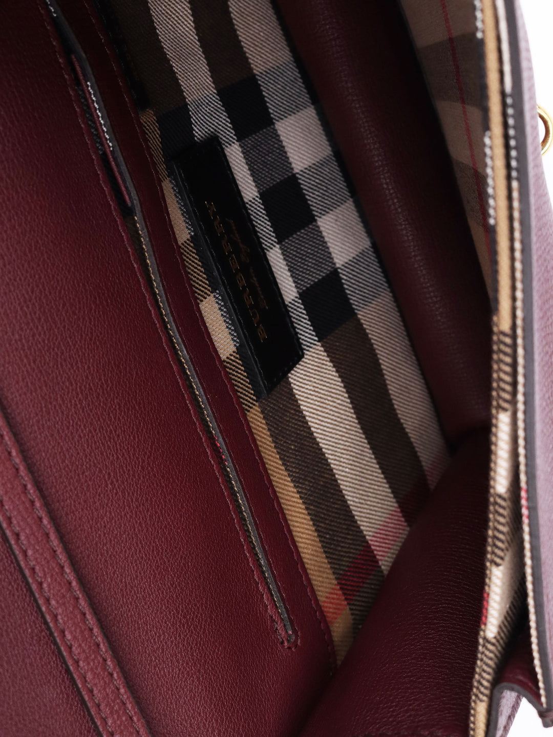 Burberry Burgundy Macken Crossbody Bag