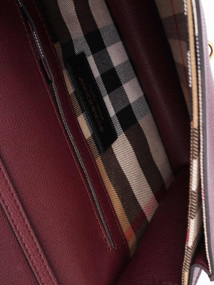 Burberry Burgundy Macken Crossbody Bag