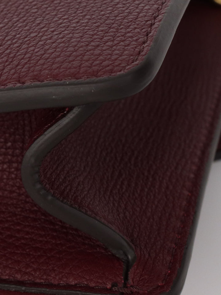 Burberry Burgundy Macken Crossbody Bag