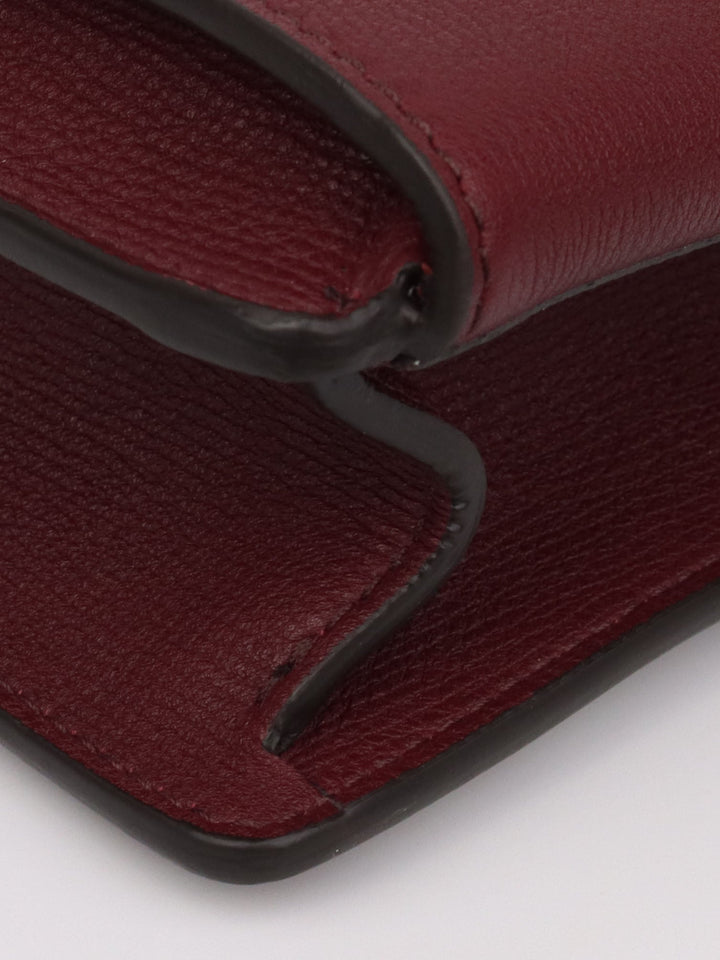 Burberry Burgundy Macken Crossbody Bag